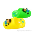 Vinyl Cartoon Slippers Squeaky Dog Toy Pet Products